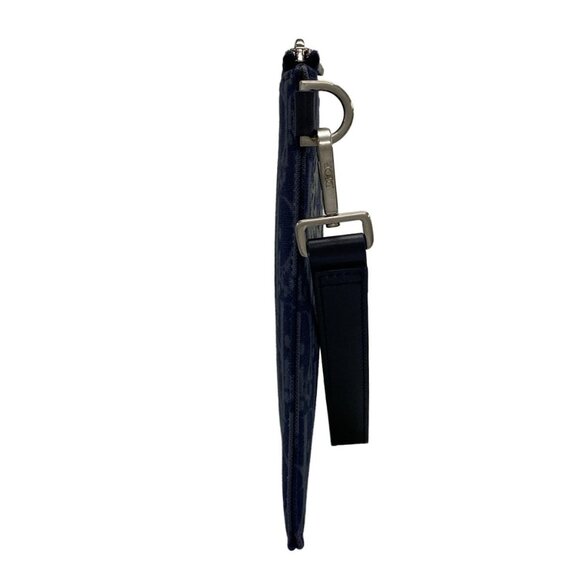 Auth DIOR/ChristianDior - 2ESCA338DDO Navy Multi Jacquard Clutch Bag - Picture 3 of 16